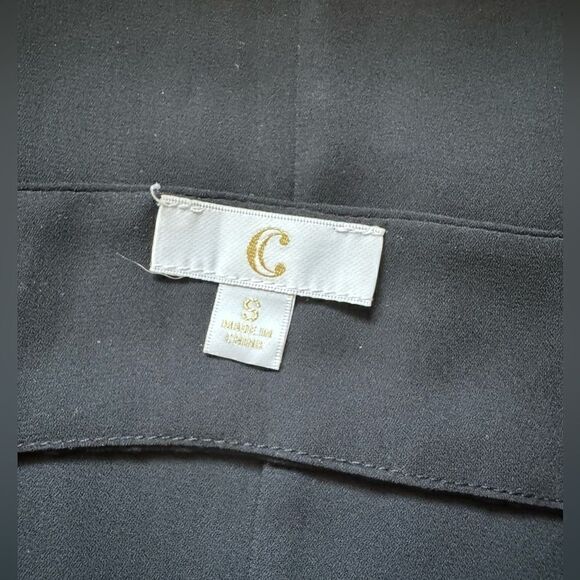 🔵 5 for $25 C black flowy long sleeve a line dress with key hole back - Picture 5 of 7